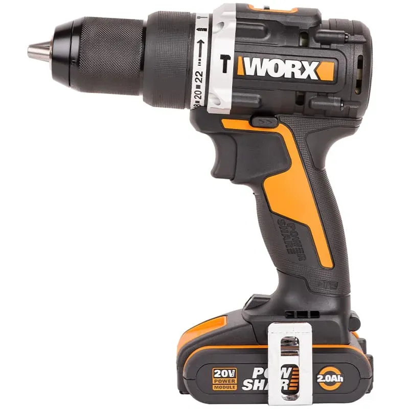Дрель-шуруповерт ударная WORX WX352 20V 60Нм аккумуляторная бесщеточная — детальное фото