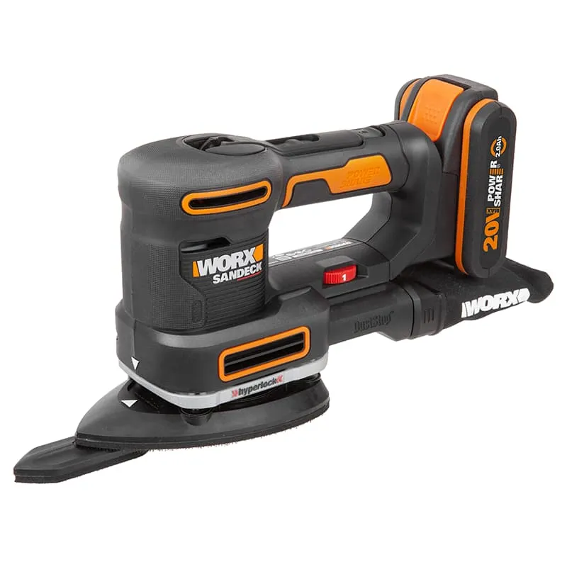 Виброшлифмашина WORX WX820 20V аккумуляторная — детальное фото
