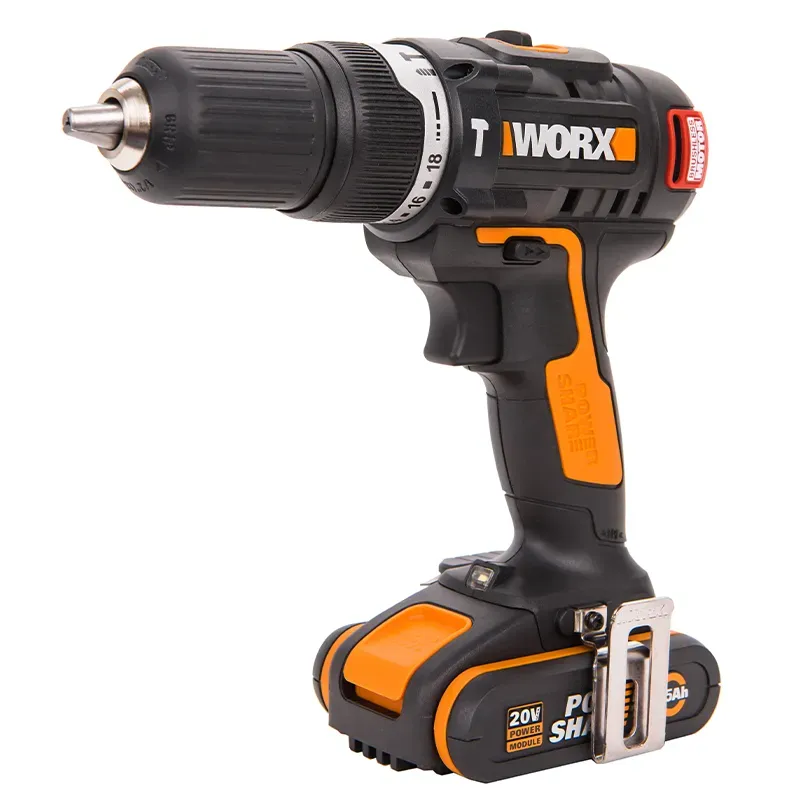 Дрель-шуруповерт ударная WORX WX367 20V 40Нм бесщеточная аккумуляторная — детальное фото