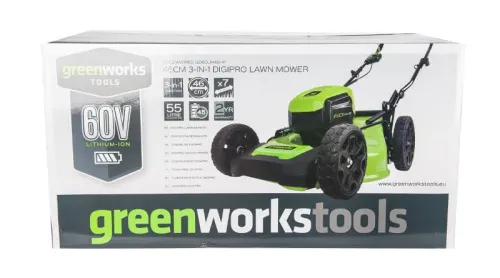 Газонокосилка Greenworks GD60LM46HP 60V 2502807 (46 см) бесщеточная аккумуляторная — детальное фото