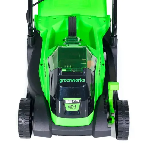 Газонокосилка Greenworks GD24LM33 24V 2516107 (33 см) бесщеточная аккумуляторная — детальное фото