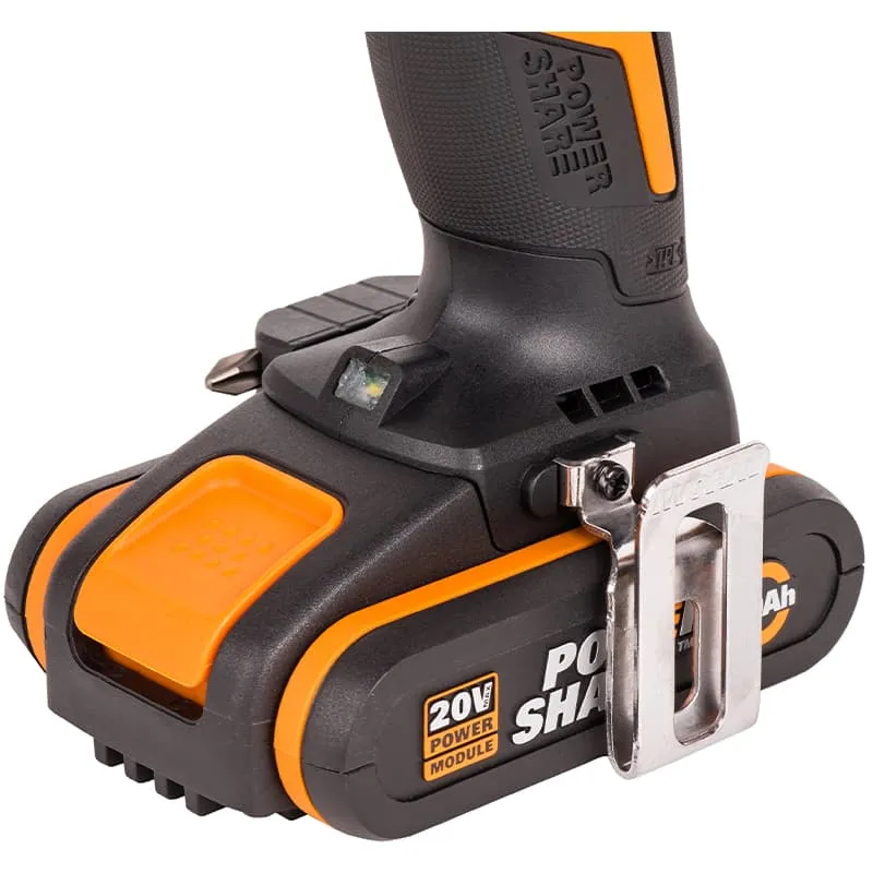 Дрель-шуруповерт WORX WX102 20V аккумуляторная бесщеточная — детальное фото