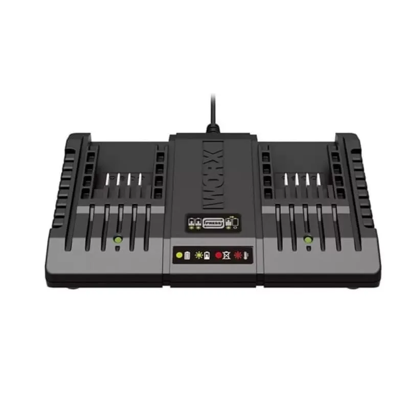 Двойное зарядное устройство WORX WA3772 20V 2x1А — детальное фото