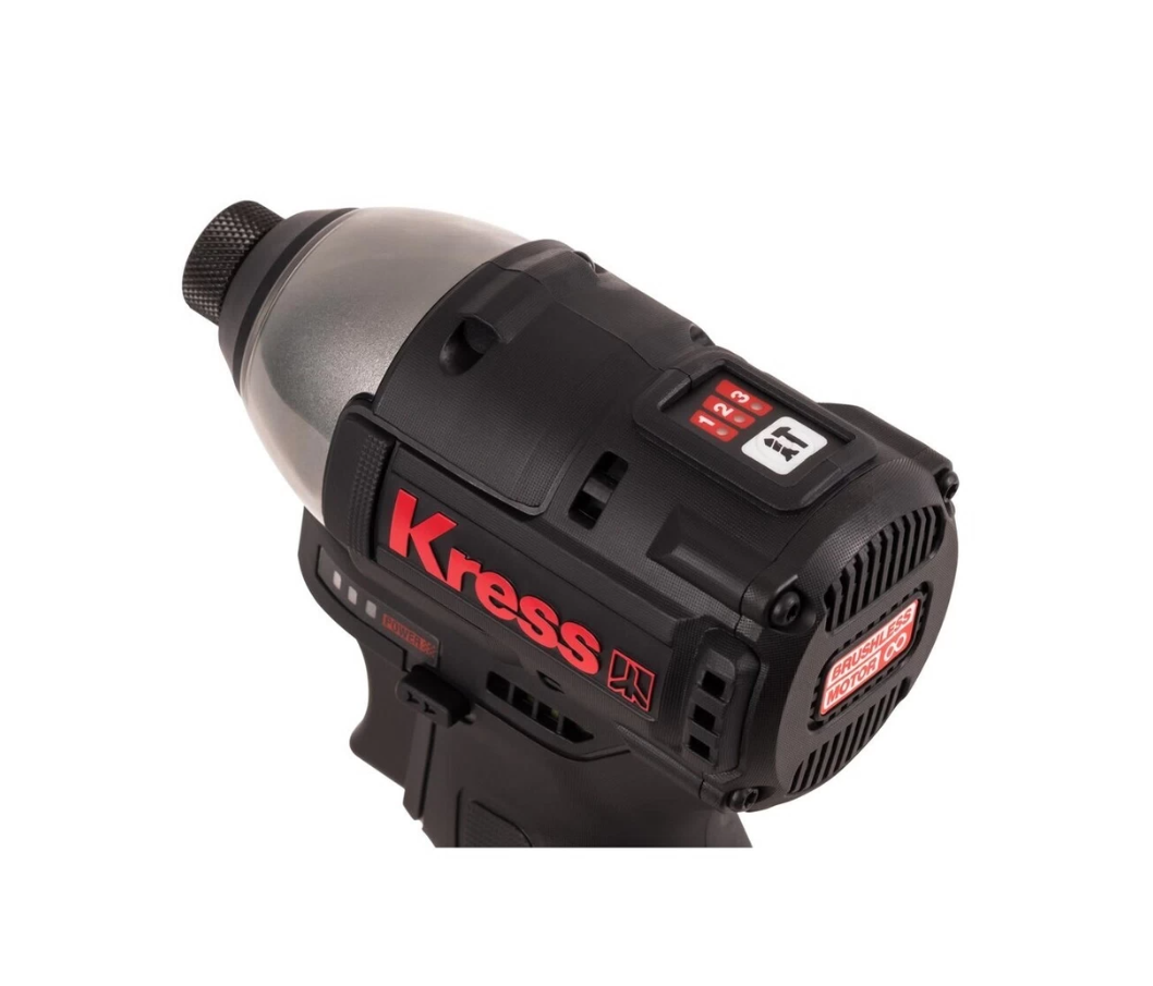 Винтоверт ударный KRESS KU203 12V 140 Нм бесщеточный аккумуляторный — детальное фото