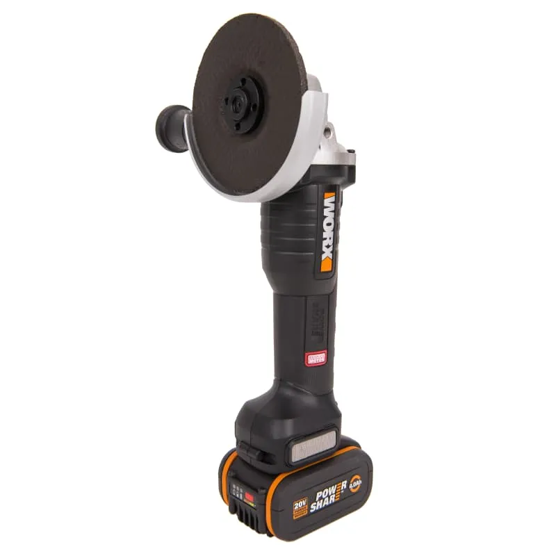 Угловая шлифмашина (болгарка) WORX WX812 20V аккумуляторная — детальное фото