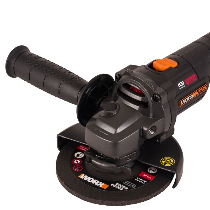 Угловая шлифмашина (болгарка) WORX WX814.9 20V 125мм бесщеточная аккумуляторная без батареи и зарядки — детальное фото
