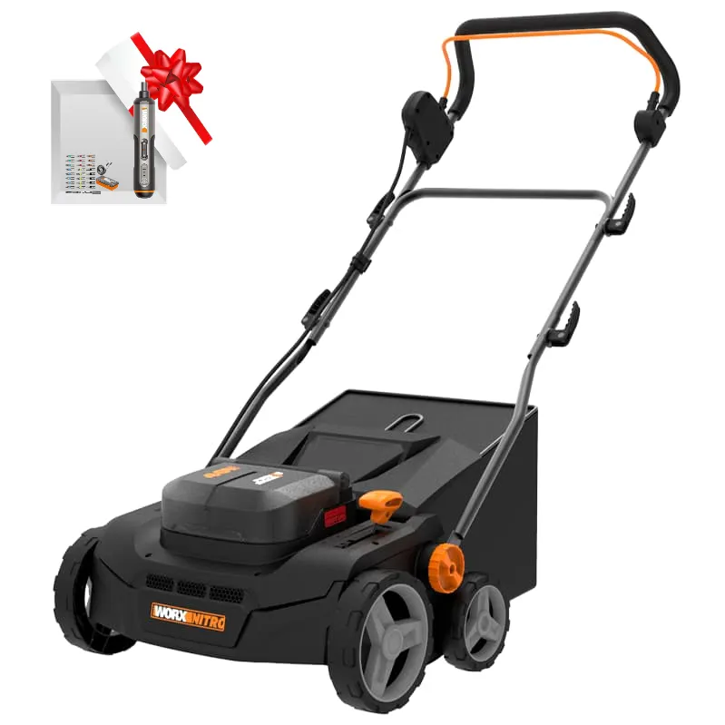 Аэратор-скарификатор WORX NITRO WG855E 40V 36см бесщеточный аккумуляторный — детальное фото