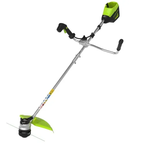 Триммер аккумуляторный 40 см с велосипедными ручками Greenworks 60V GD60BCB 2108407, бесщёточный, без АКБ и ЗУ