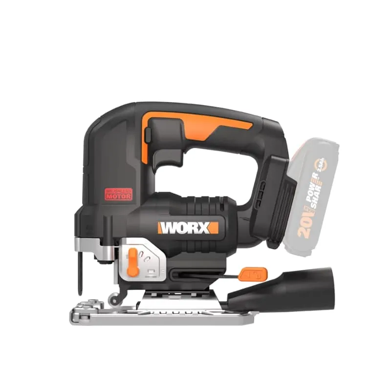 Лобзик WORX WX542 20V бесщеточный аккумуляторный — детальное фото