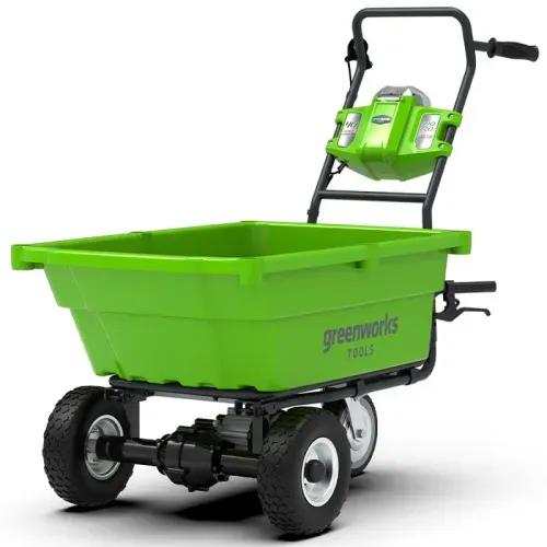 Садовая тележка самоходная Greenworks 106 л 40V G40GC, без АКБ и ЗУ