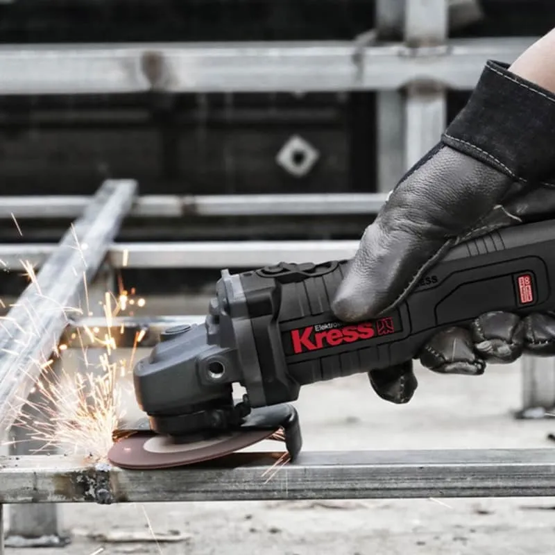 Угловая шлифмашина (болгарка) KRESS KU801 20V 125мм аккумуляторная — детальное фото