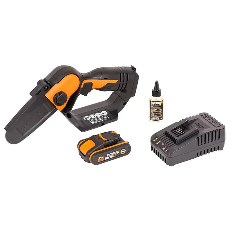 Пила цепная компактная WORX WG324E 20V аккумуляторная — детальное фото