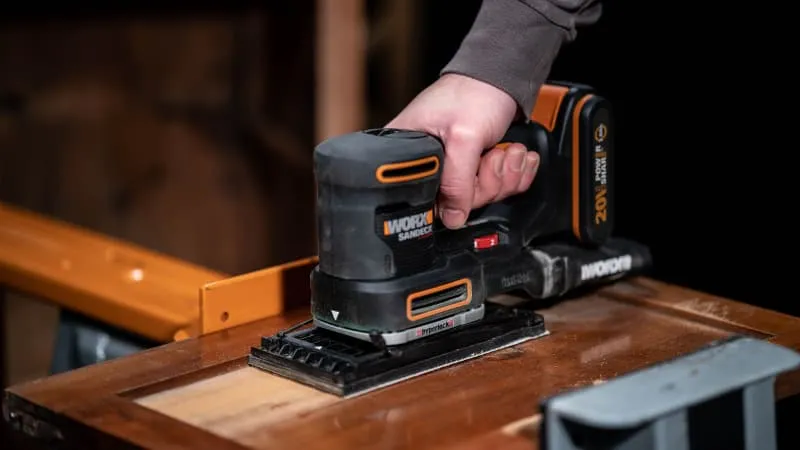 Виброшлифмашина WORX WX820 20V аккумуляторная — детальное фото