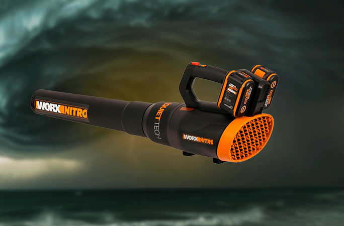 Обзор на Аккумуляторную бесщеточную воздуходувку WORX WG581E