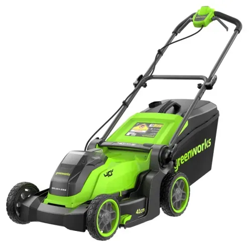 Газонокосилка Greenworks GD40LM411 40V 2521007 (41 см) бесщеточная аккумуляторная — детальное фото