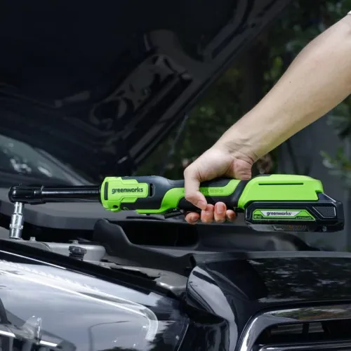 Гайковерт-трещотка удлиненная Greenworks GD24RWX 24V 3803907 (1/2) бесщеточная аккумуляторная — детальное фото