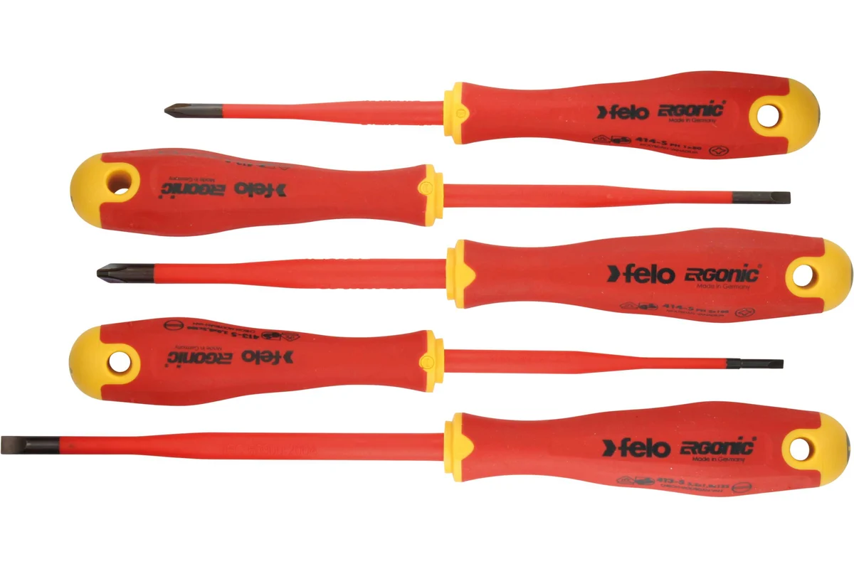 Набор диэлектрических отверток SL/PH E-Slim Felo Ergonic, 5 шт 41385198 — детальное фото
