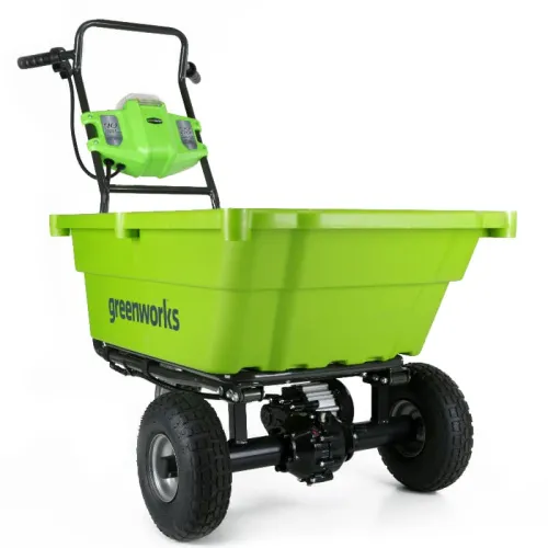 Тележка садовая самоходная Greenworks G40GC 40V 7400007 (106 л) аккумуляторная — детальное фото