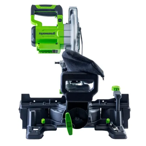 Торцовочная пила Greenworks GD24MS216 24V 1501707 (216x30 мм) с протяжкой бесщеточная аккумуляторная — детальное фото