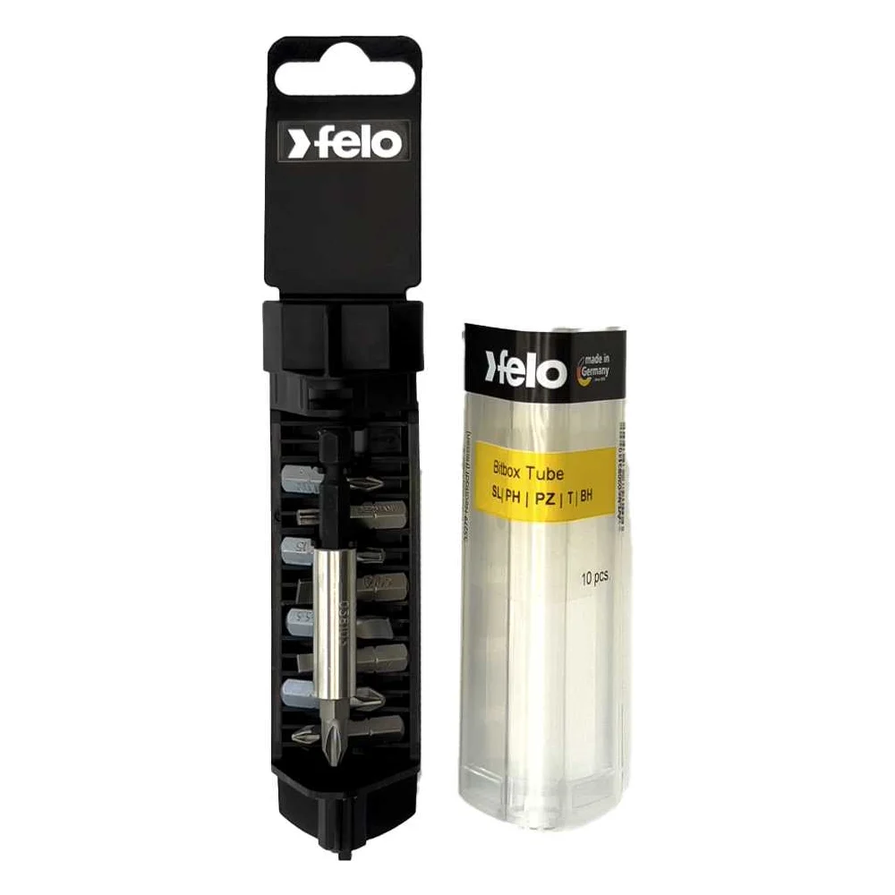 Набор бит SL/PH/PZ/T/BH 9 шт с битодержателем Felo 02093110 — детальное фото